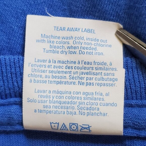 Albuquerque NM Long Sleeve T Shirt 2XL Blue Script Tourist Balloon Knit Stretch - Picture 9 of 9